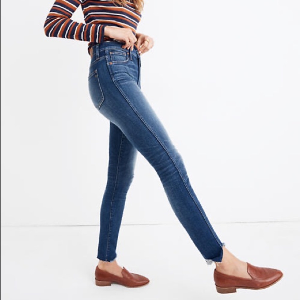 Madewell 10” High Rise Skinny Jeans Tulip Hem